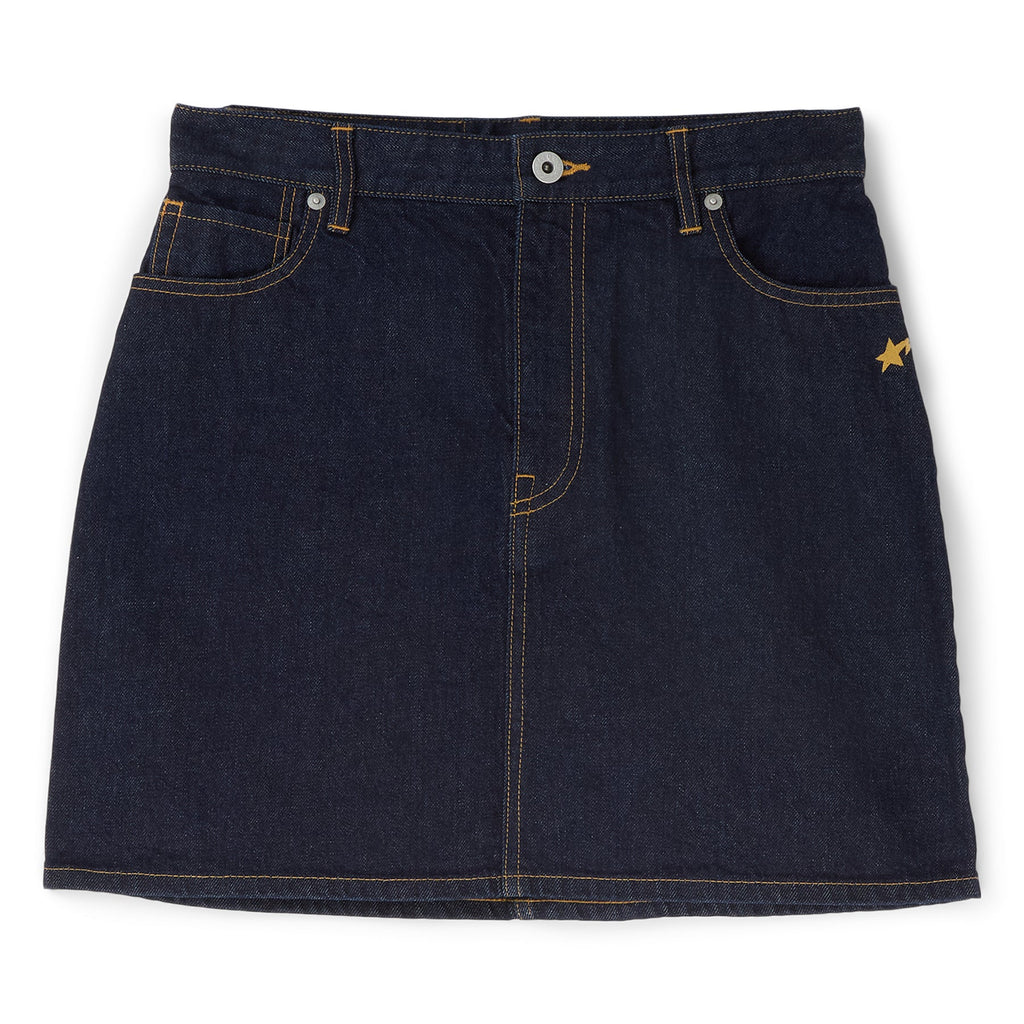 A Bathing Ape Ape Head Embroidery 12 OZ Denim Skirt (Indigo)