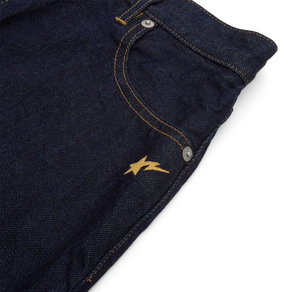 A Bathing Ape Ape Head Embroidery 12 OZ Denim Skirt (Indigo)