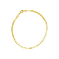Tarnish Resistant 14k Gold Plated Adjustable 9-11" Thin Herringbone Chain Anklet gold