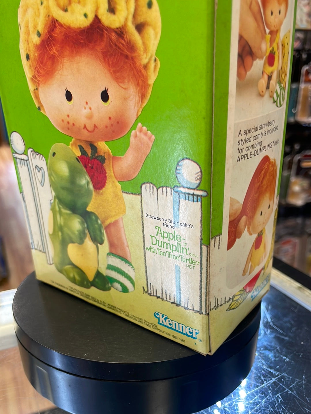 Apple Dumplin with Tea Time Turtle (Vintage Strawberry Shortcake, Kenner) Sealed