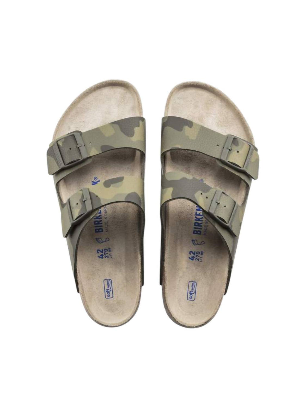 Men's Arizona Soft Footbed Sandals In Desert Soil/camo Green