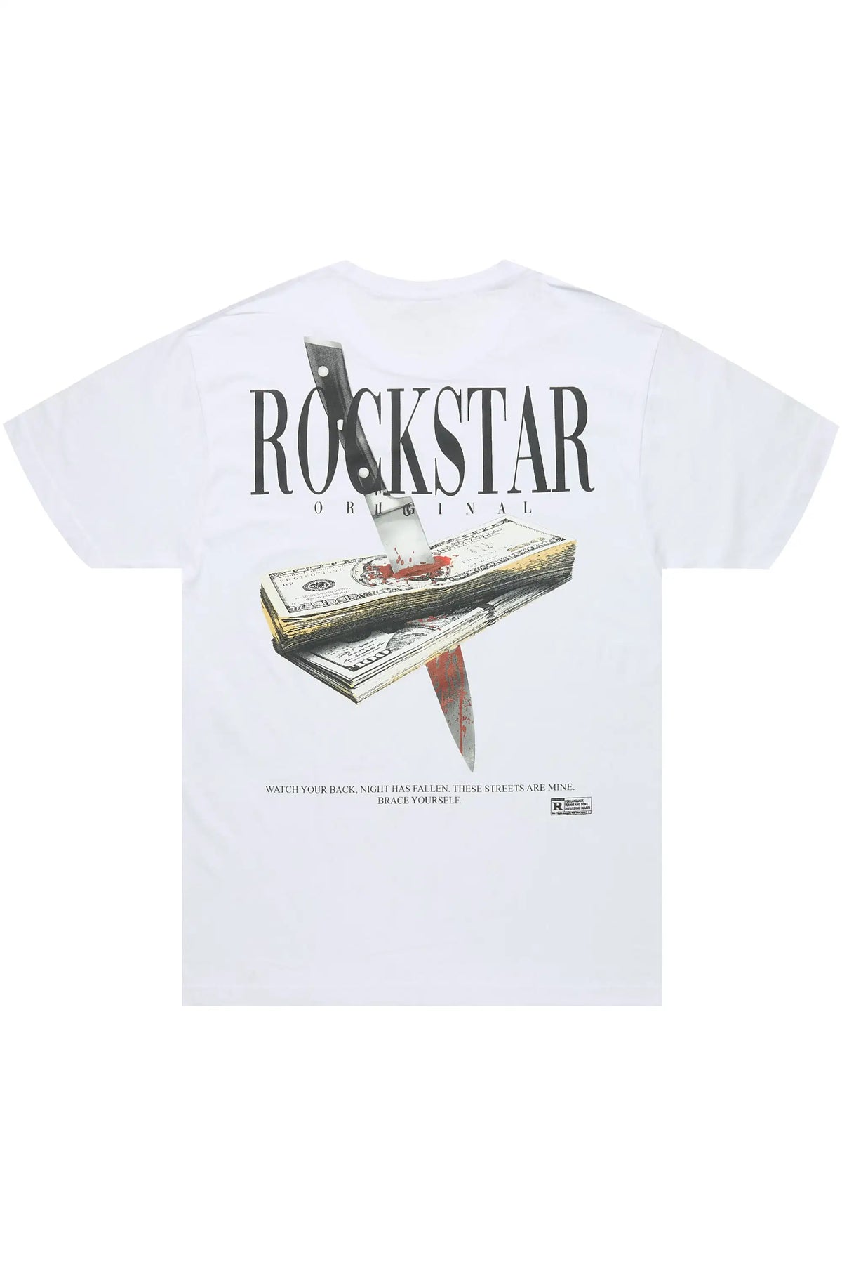Dayte Nite White Graphic T-Shirt