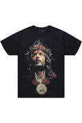 Amina 2.0 Black Oversized Graphic T-Shirt