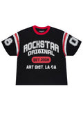 Vidam Black Boxy Crop Tee