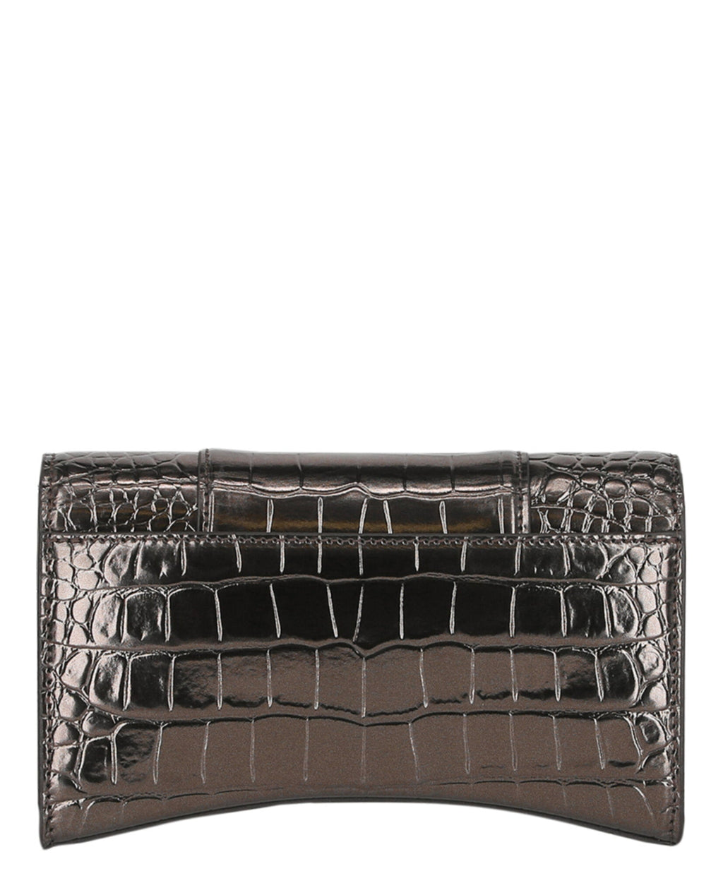 Croc Embossed Hourglass Wallet On Chain