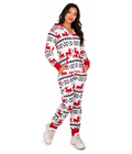 Women's Red and White Reindeer Jumpsuit