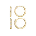 14k Gold Plated CZ Earring Set