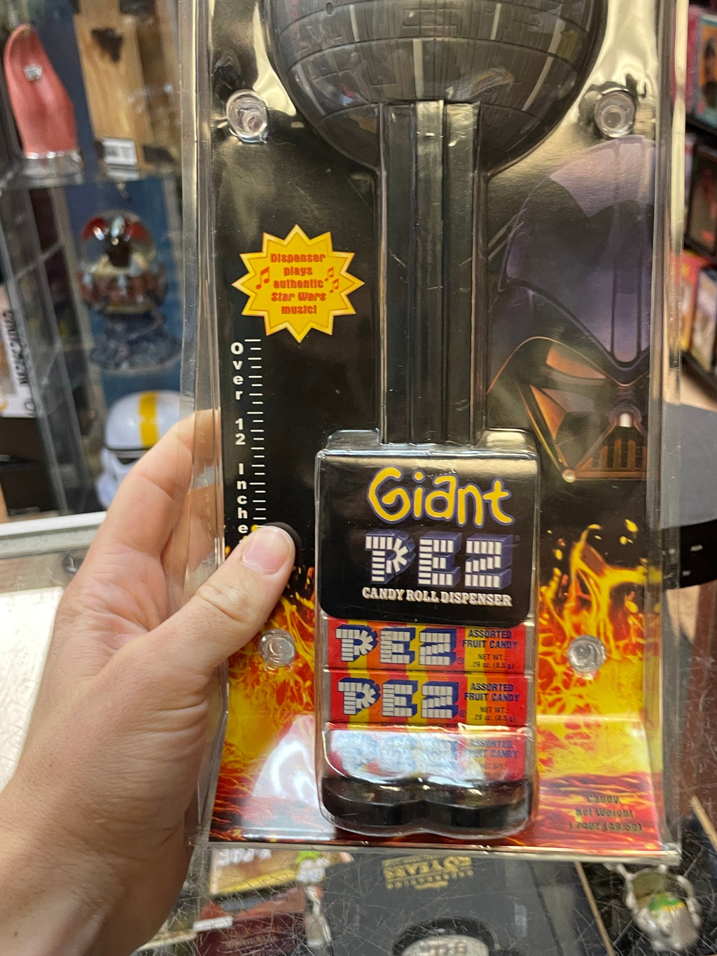 Giant Pez Death Star 12”(Star Wars, Candy Dispenser) OPEN BOX