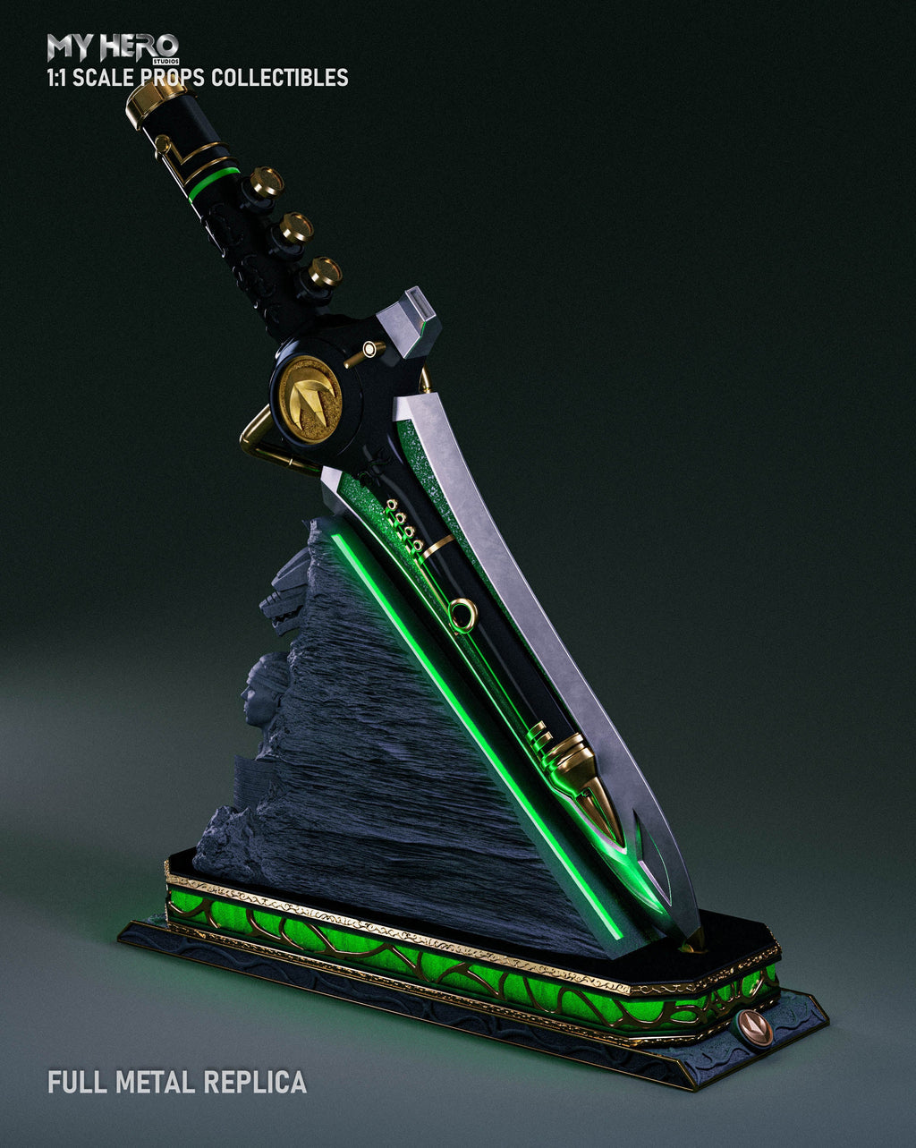My Hero Studios 1:1 Scale Green Ranger Dragon Dagger