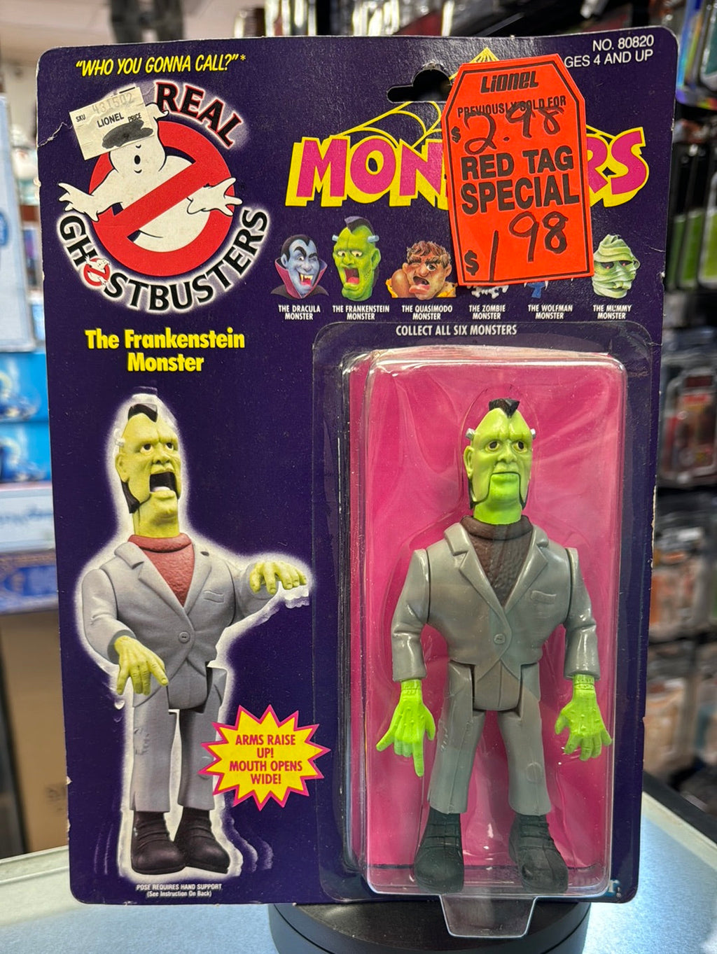 Frankenstein Monster 1690 (Vintage Ghostbusters, Kenner) SEALED