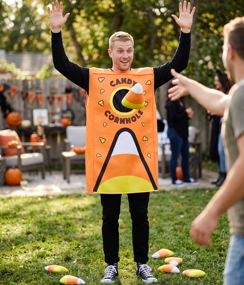 Men's Candy Corn Cornhole Game Costume