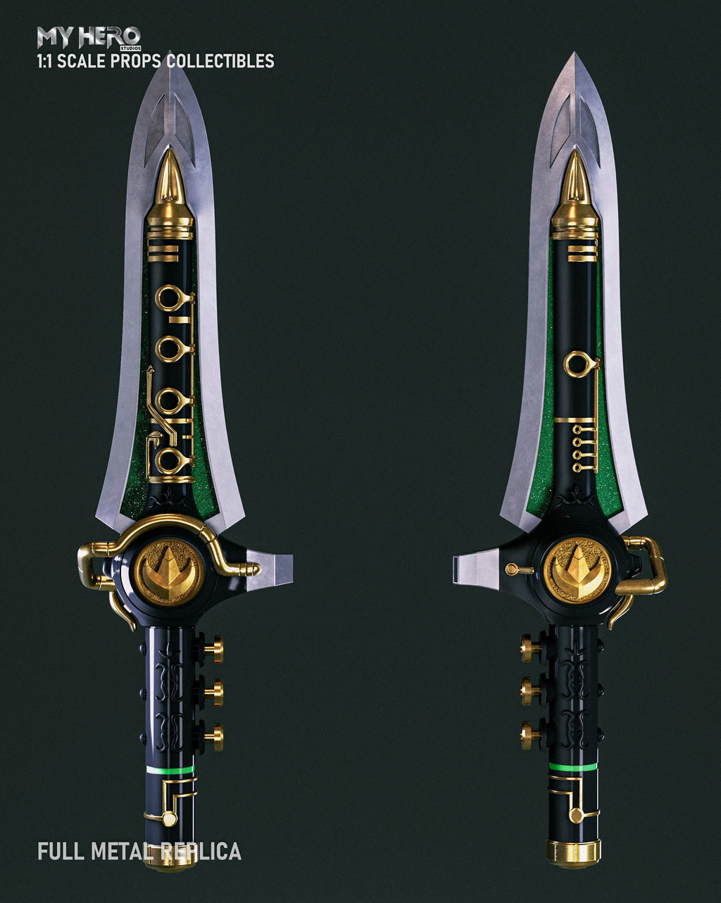 My Hero Studios 1:1 Scale Green Ranger Dragon Dagger