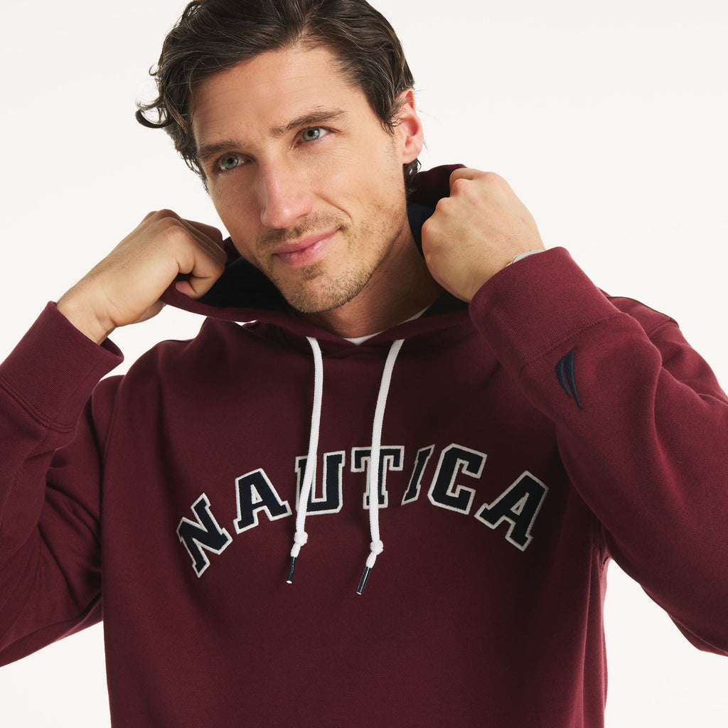 Nautica Mens Pullover Logo Hoodie