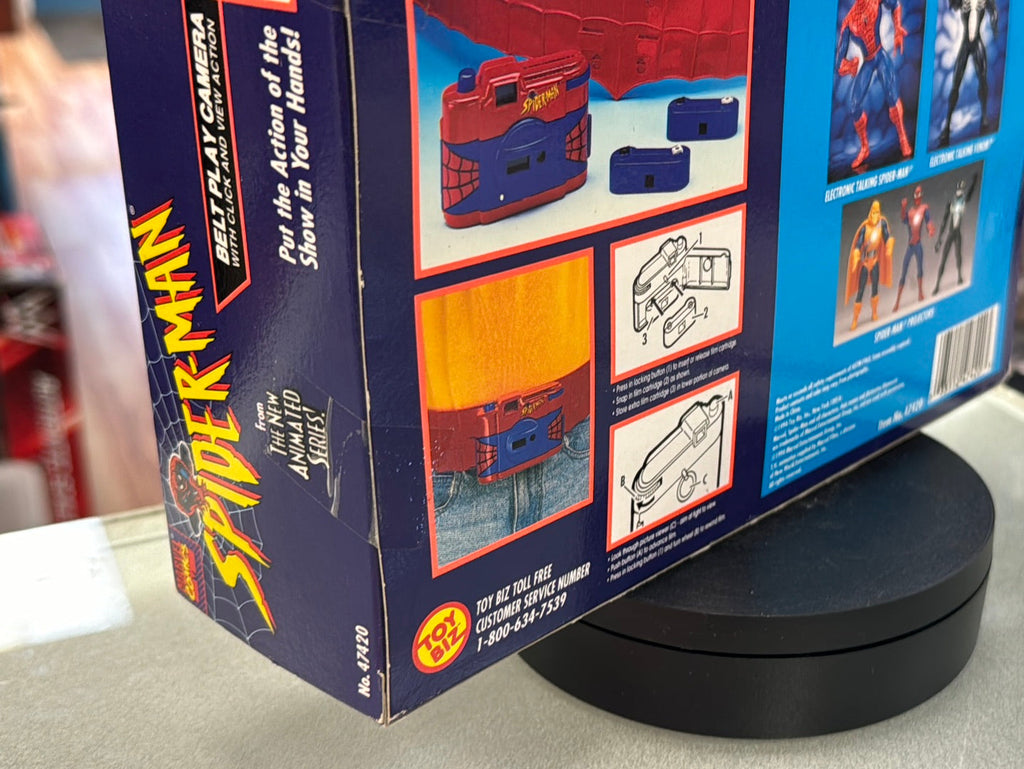 Belt Play Camera with Click & View (Vintage Marvel Animated Spider-Man, Toybiz) SEALED