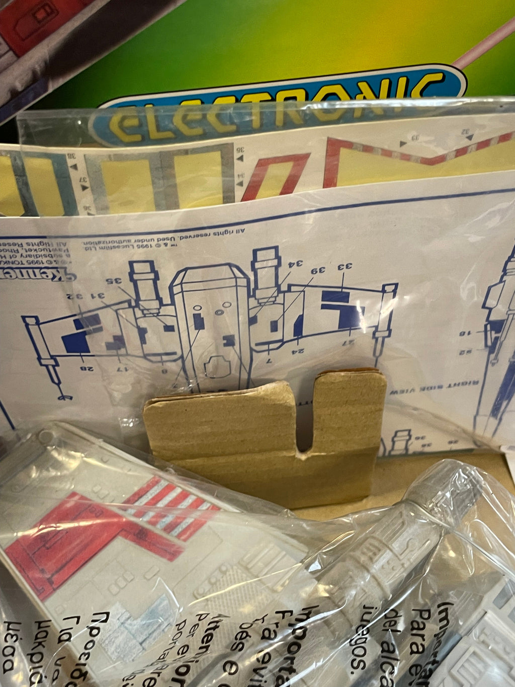 Electronic X- Wing Fighter (Vintage Star Wars POTF, Kenner) OPEN BOX