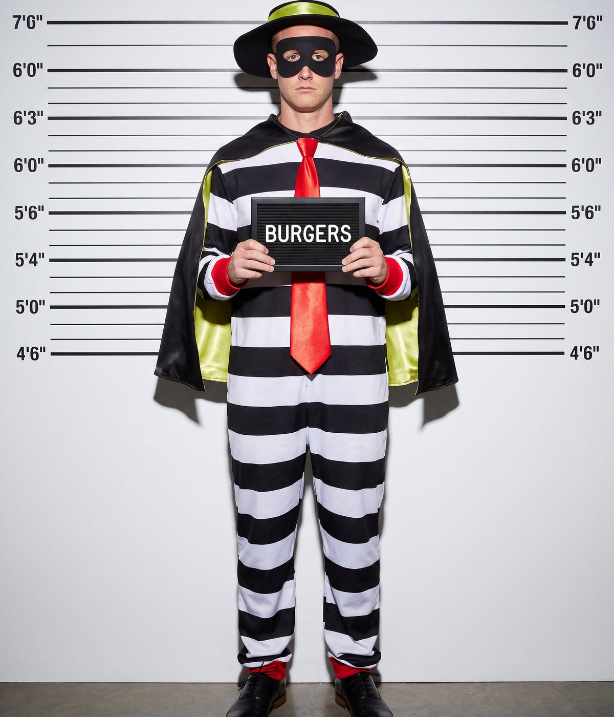 Men's Hamburger Thief Costume