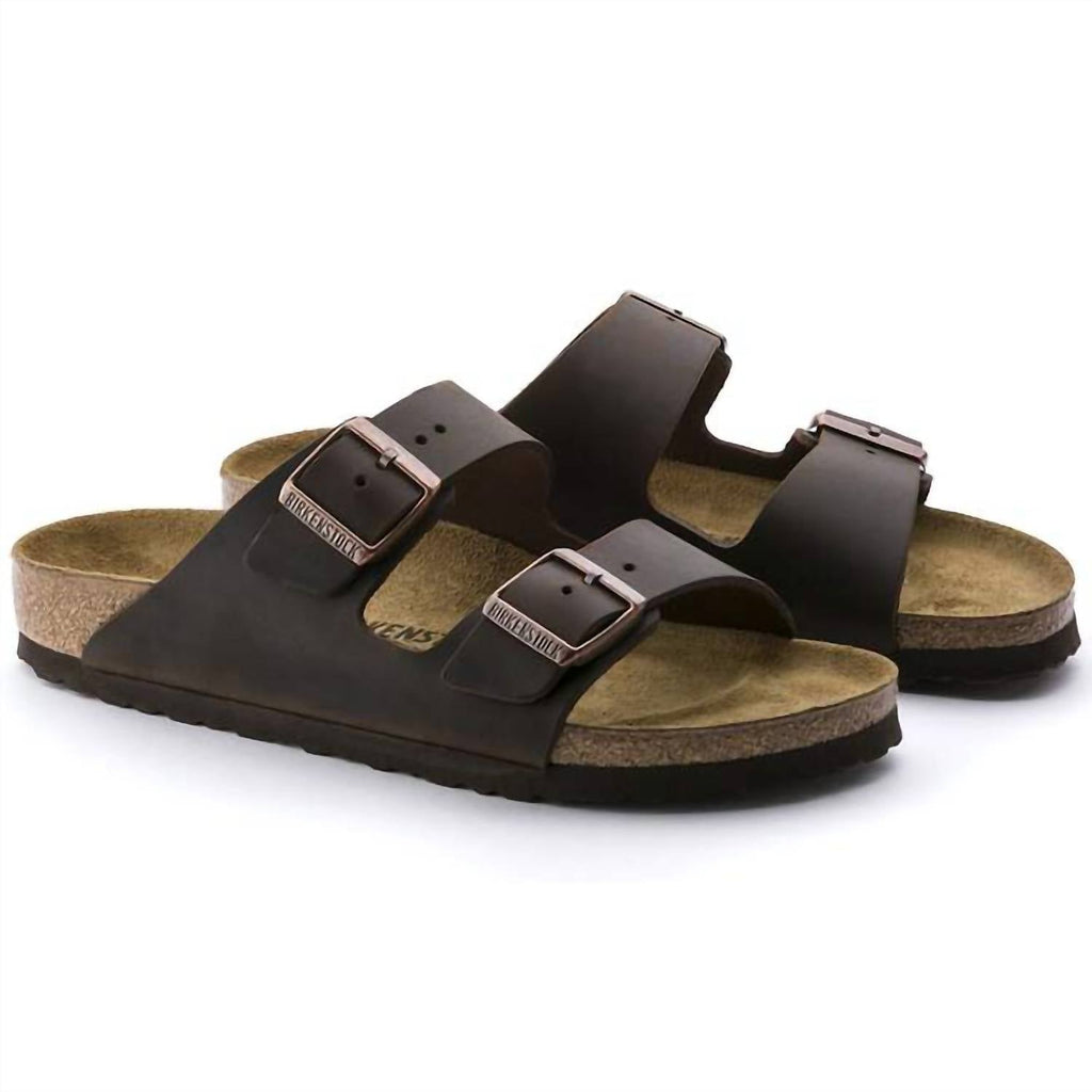 Unisex Arizona Natural Leather Sandals In Habana