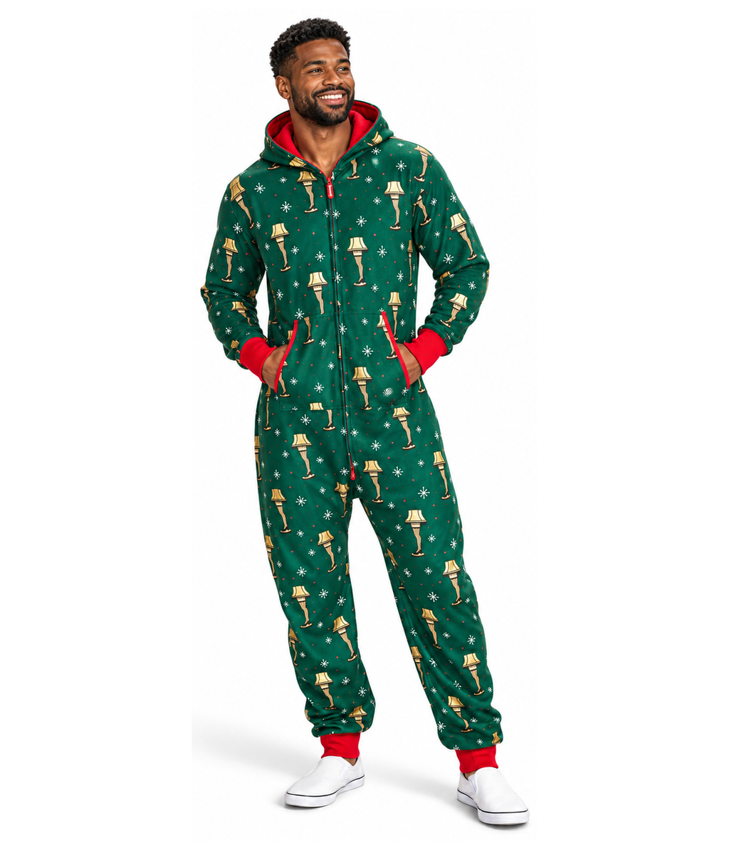 Men's Christmas Story Leg Lamp Jumpsuit