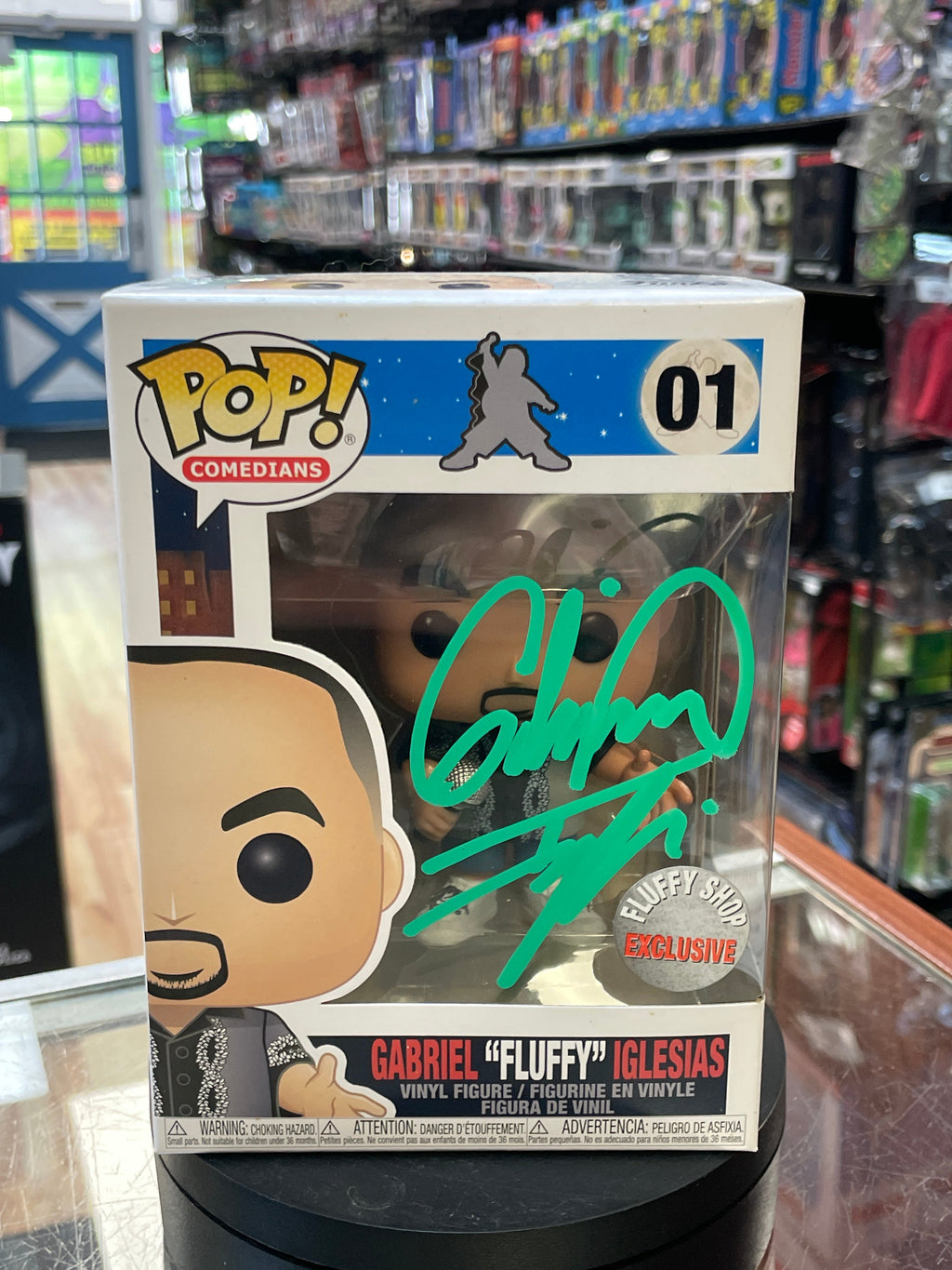 Gabriel "Fluffy" Iglesias Signed  (Funko Pop, Comedians) **Fluffy Shop Exclusive**