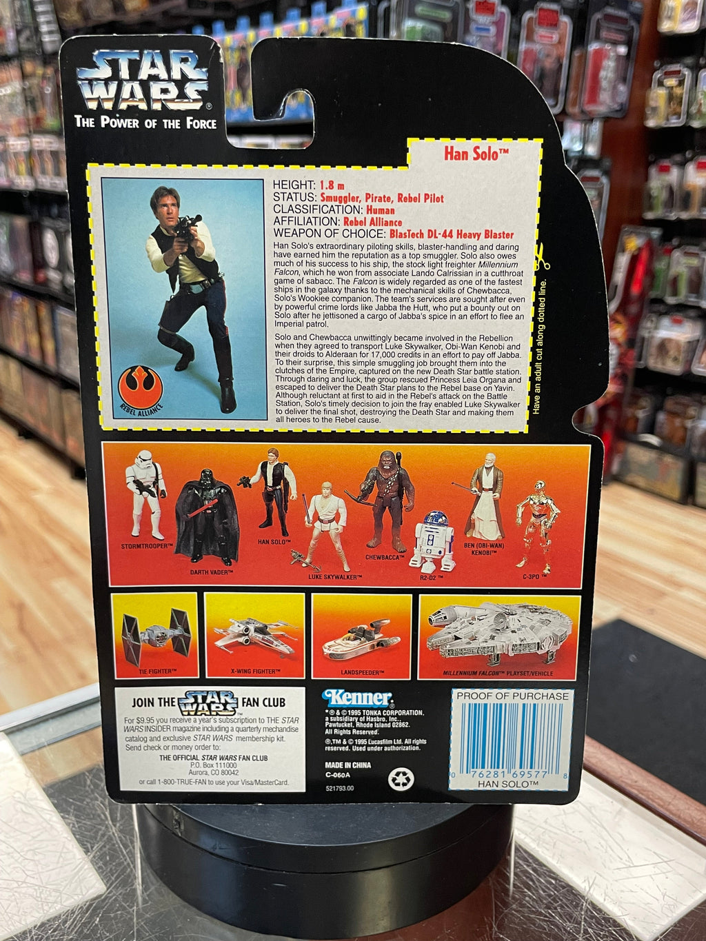 Han Solo (Vintage Star Wars, The Power of the Force) SEALED
