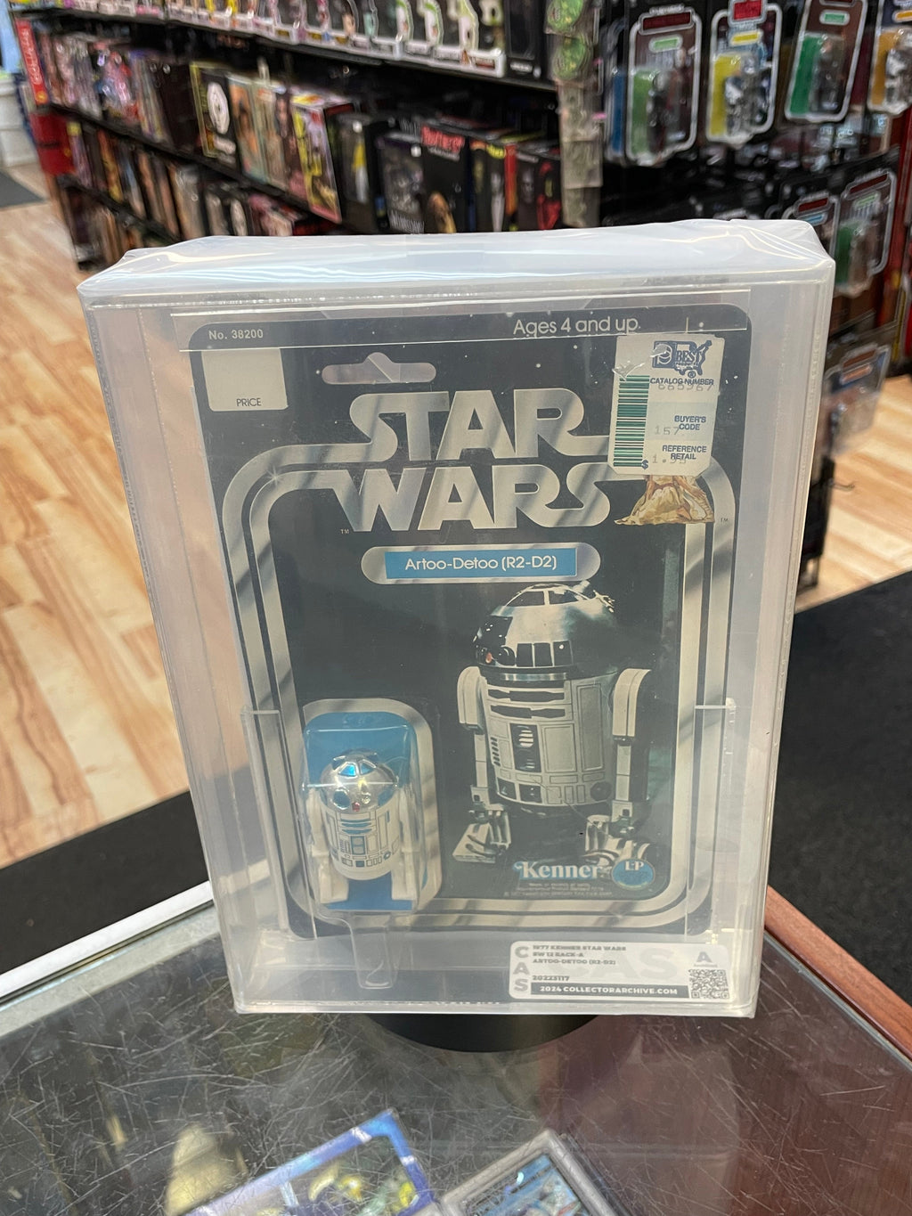 R2-D2 Artoo Detoo 12A Back (Vintage Star Wars, Kenner) GRADED
