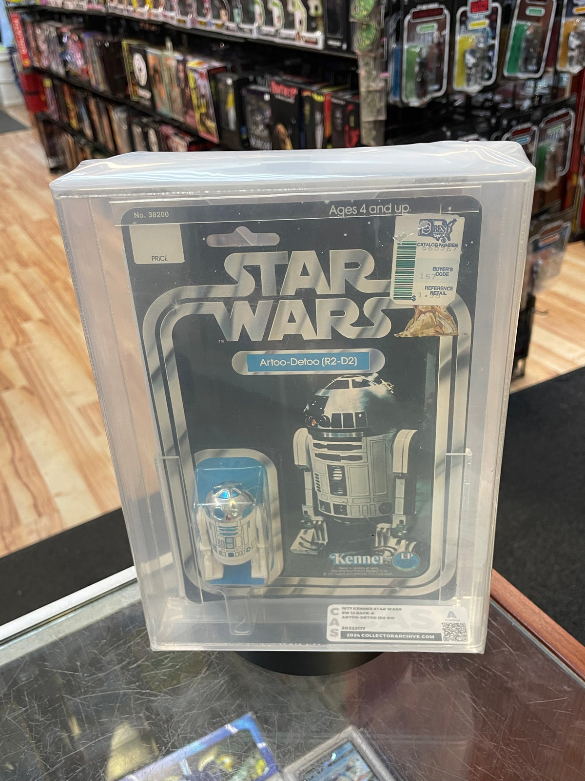 R2-D2 Artoo Detoo 12A Back (Vintage Star Wars, Kenner) GRADED