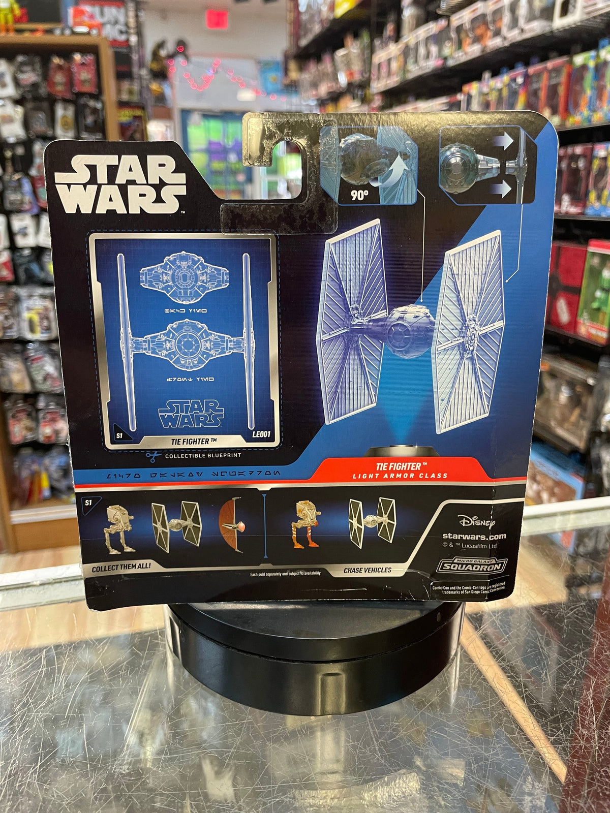 Tie Fighter LE001 -SDCC Exclusive 1/500- (Star Wars Micro Galaxy Squadron, Jazwares) **OPEN**