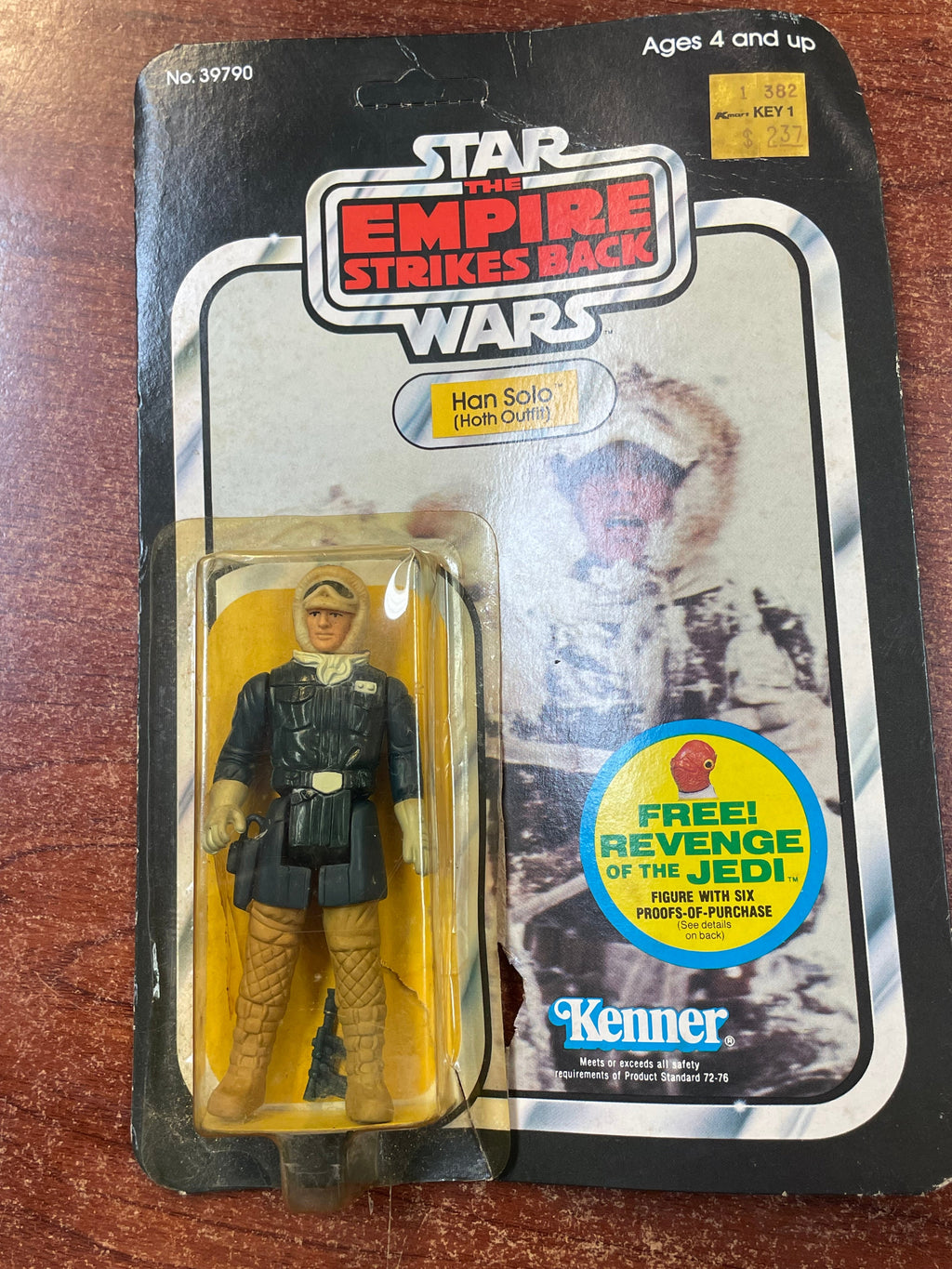 Hoth Han Solo -No Pop (Vintage Star Wars, Kenner) **NEW**