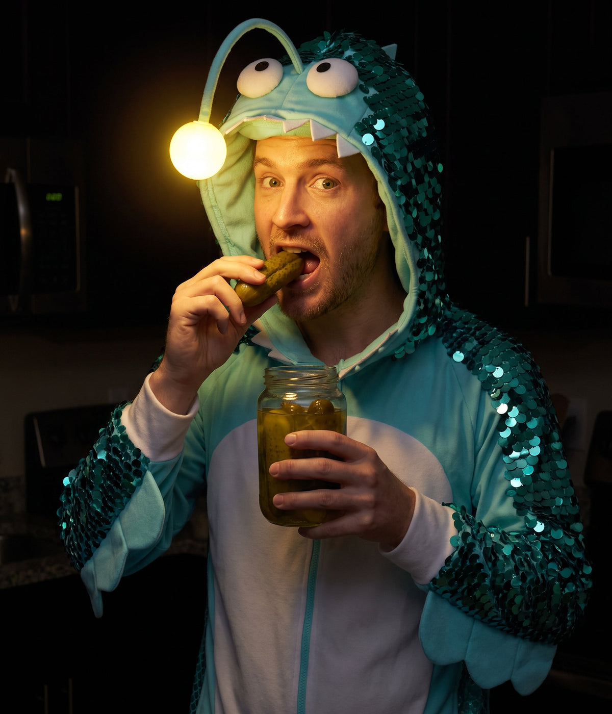 Men's Angler Fish Light Up Costume