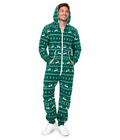 Men's Green Fair Isle Jumpsuit