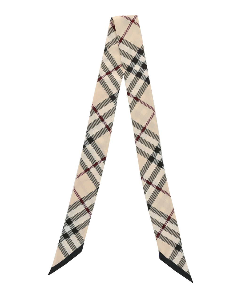 Large Vintage Check Silk Scarf
