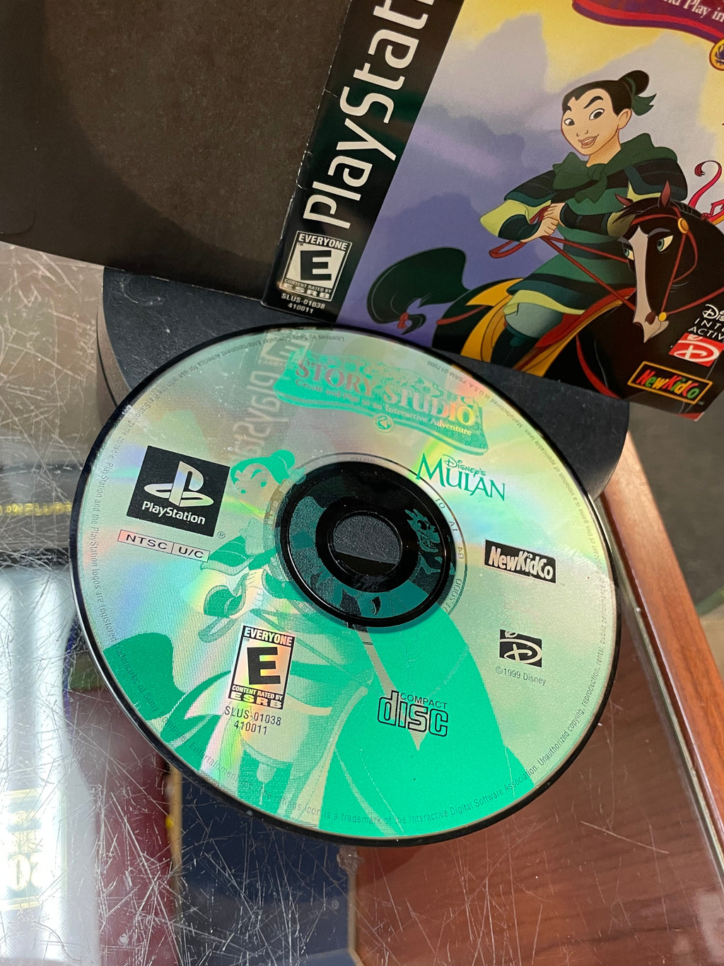 Disney Mulan Story Studio (Sony Playstation PS1, Video Games) **TESTED**