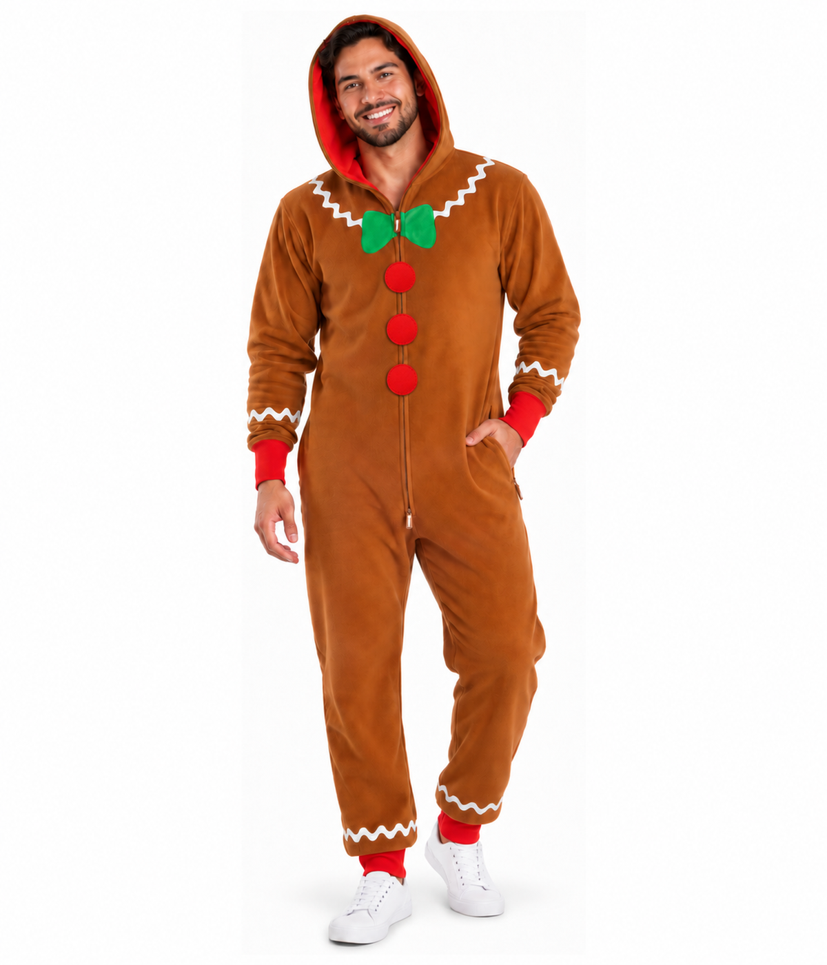 Men's Gingerbread Man Jumpsuit