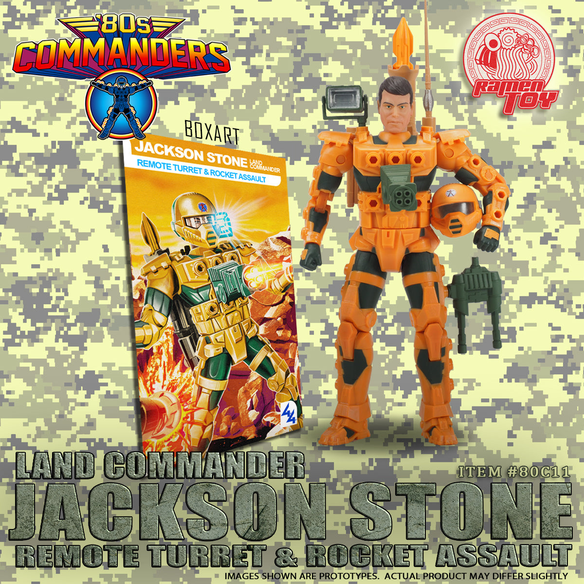 80s Commader Land Commander Jackson Stone (OPEN BOX)