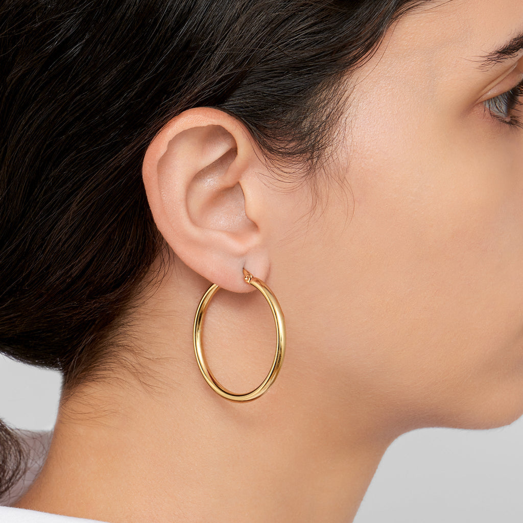 Adornia Hoop Earring Set gold
