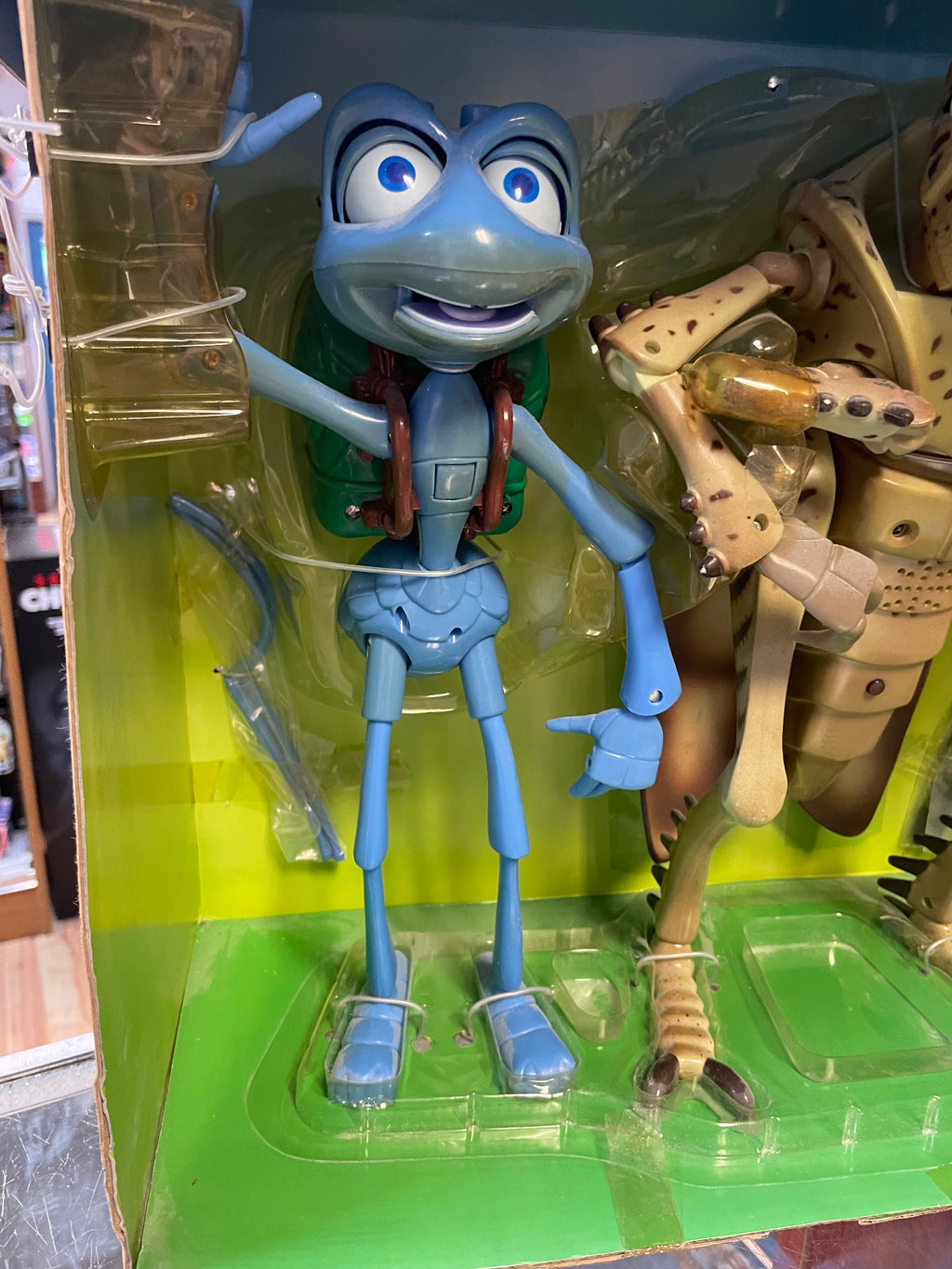 Interactive Flik & Hopper (Vintage Bugs Life, Thinking Toy) **NEW OPENNED**