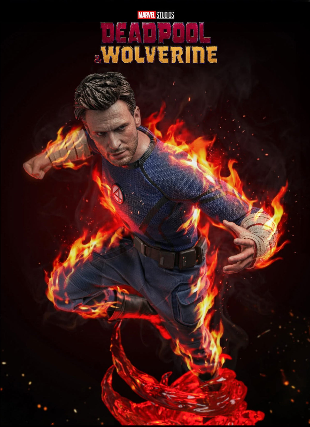 READY🔥Hot Toys MMS789 Deadpool & Wolverine 1/6th scale Human Torch Collectible Figure