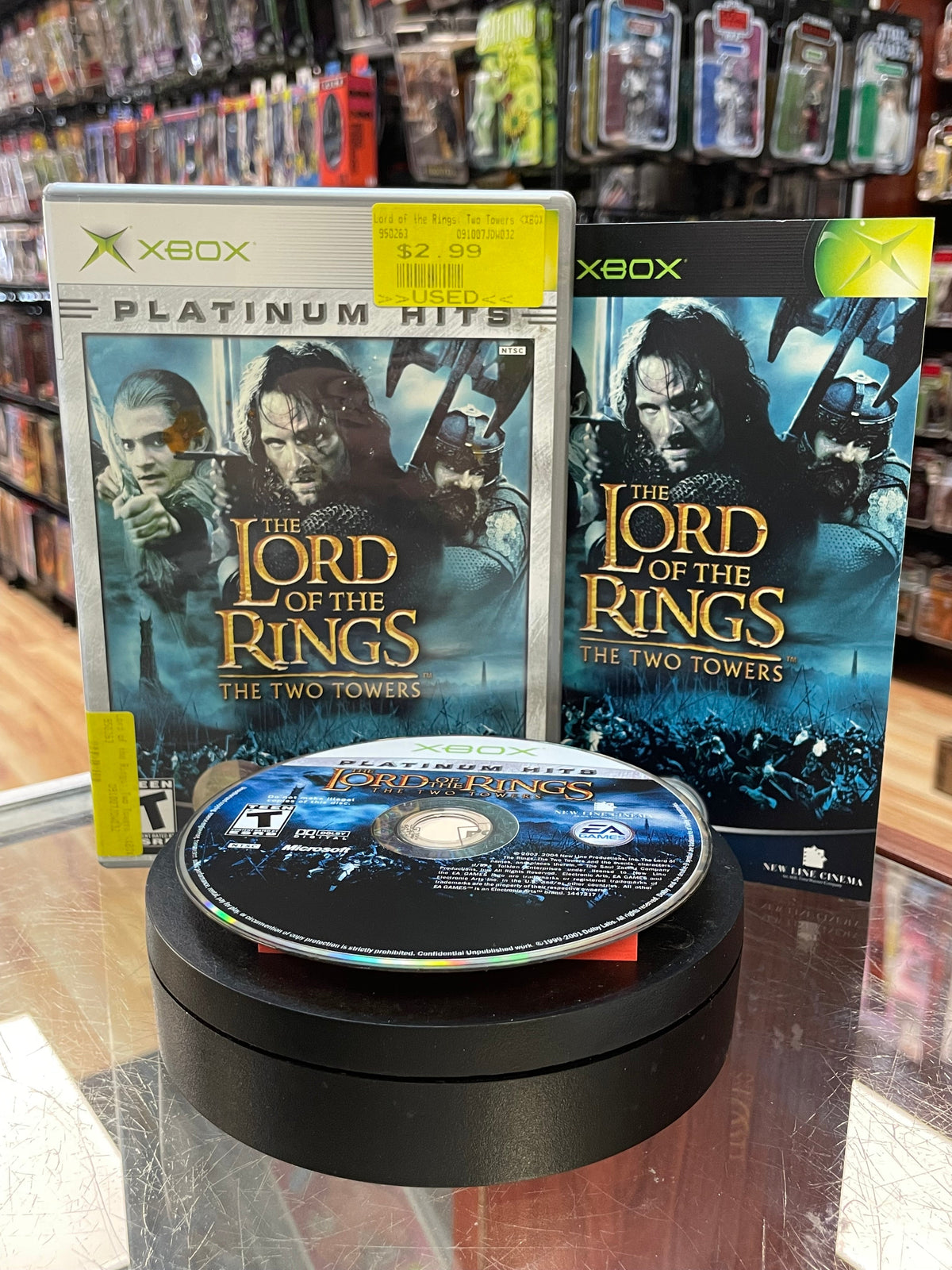 The Lord of The Rings The Two Towers (Xbox, EA, Video Game) **TESTED**