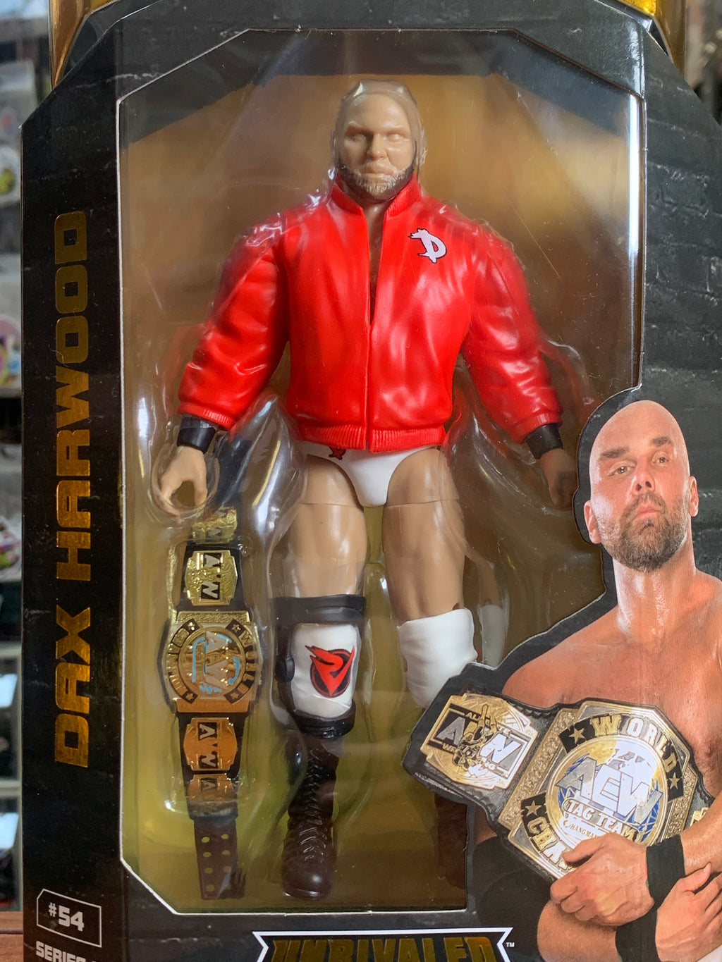 Unpainted Dax Hardwood #57 **ERROR** (All Elite Wrestling AEW, Jazwares) **SEALED**