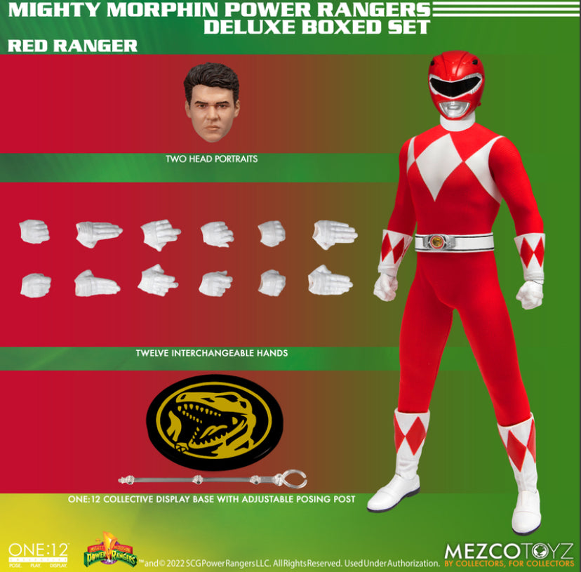Mezco Toyz One:12 Collective Mighty Morphin' Power Rangers Deluxe Boxed Set