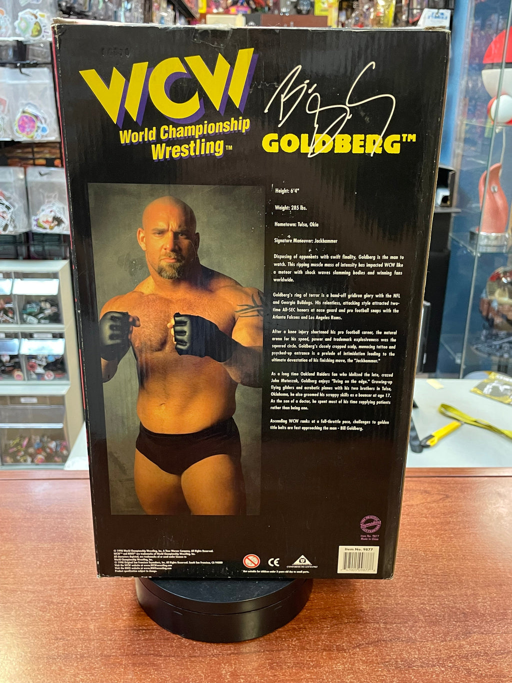 Bill Goldberg 12" Posable Figure (Vintage WCW WWF, OSFTM) Open Box