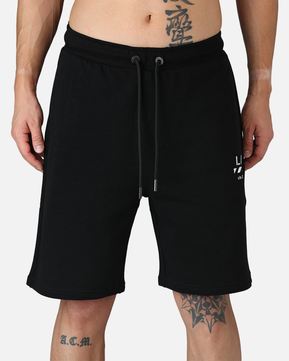 Off White Diag Sweat Shorts Black