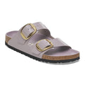 Women's Arizona Big Buckle Sandals In High-Shine Faded Purple