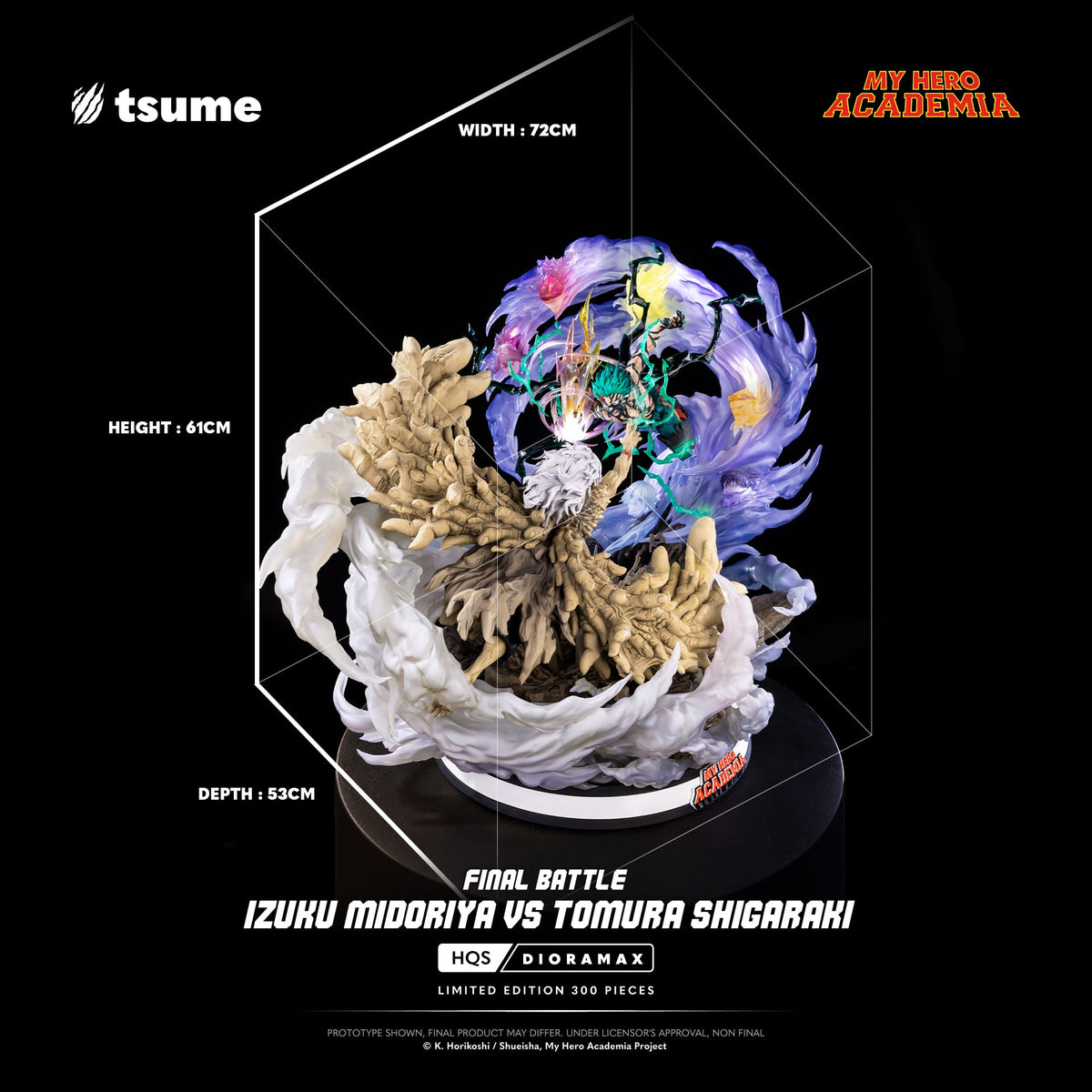 My Hero Academia: Final Battle Izuku Midoriya vs Tomura Shigaraki HQS Dioramax