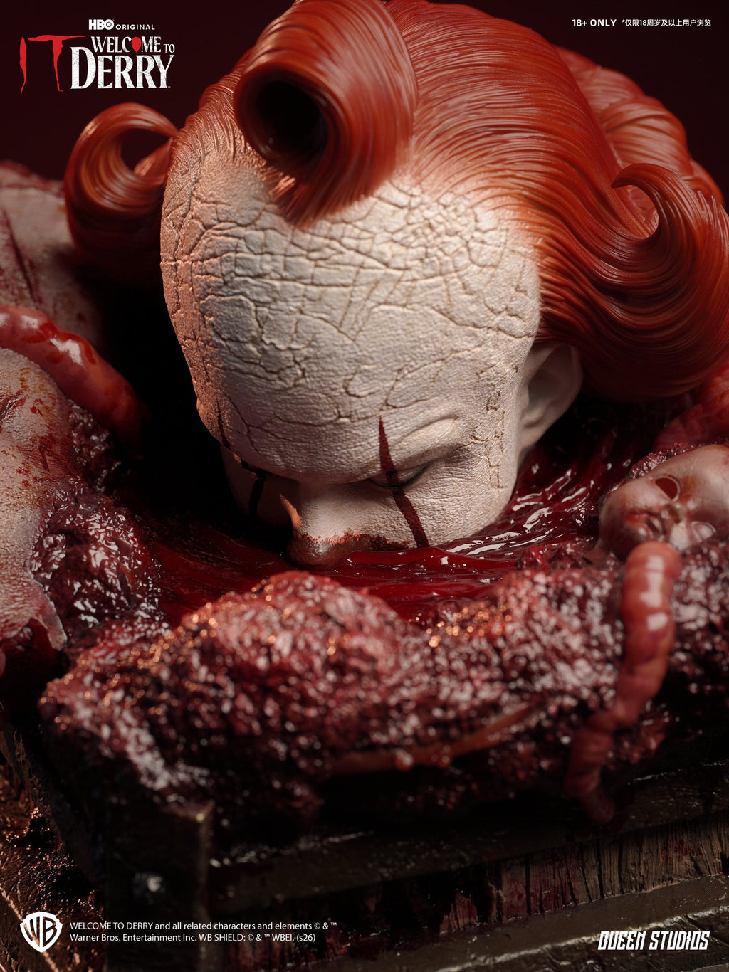 IT Welcome to Derry (Season 1): Pennywise 1/3 Statue Premium Version Set