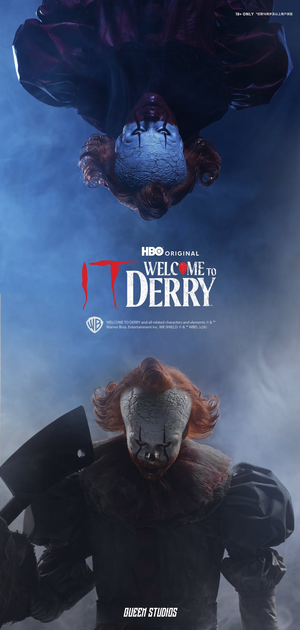 IT Welcome to Derry (Season 1): Pennywise 1/3 Statue Premium Version Set