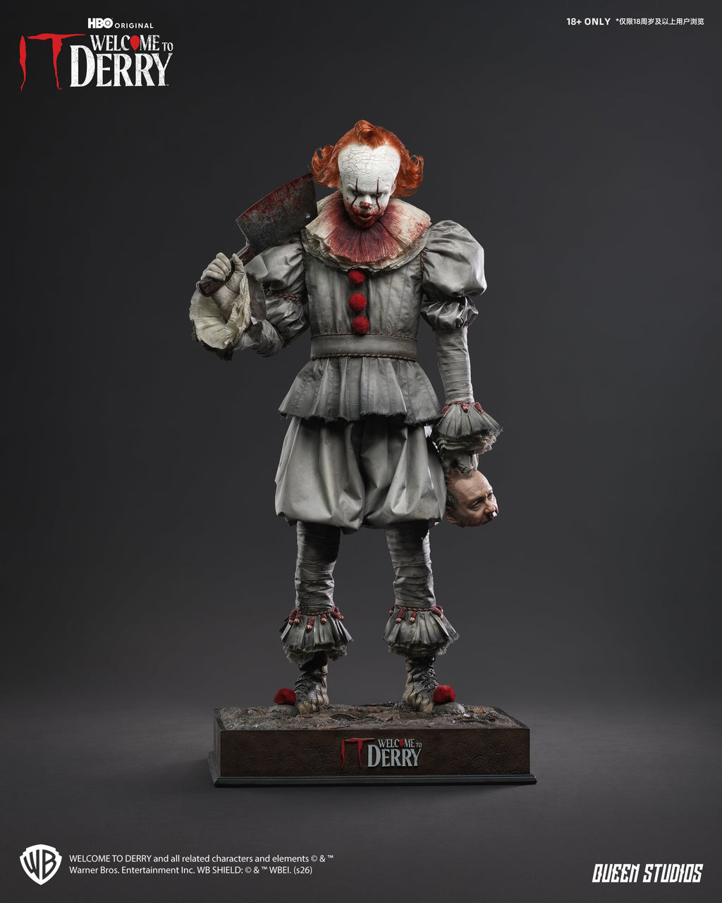 IT Welcome to Derry (Season 1): Pennywise 1/3 Statue Premium Version Set