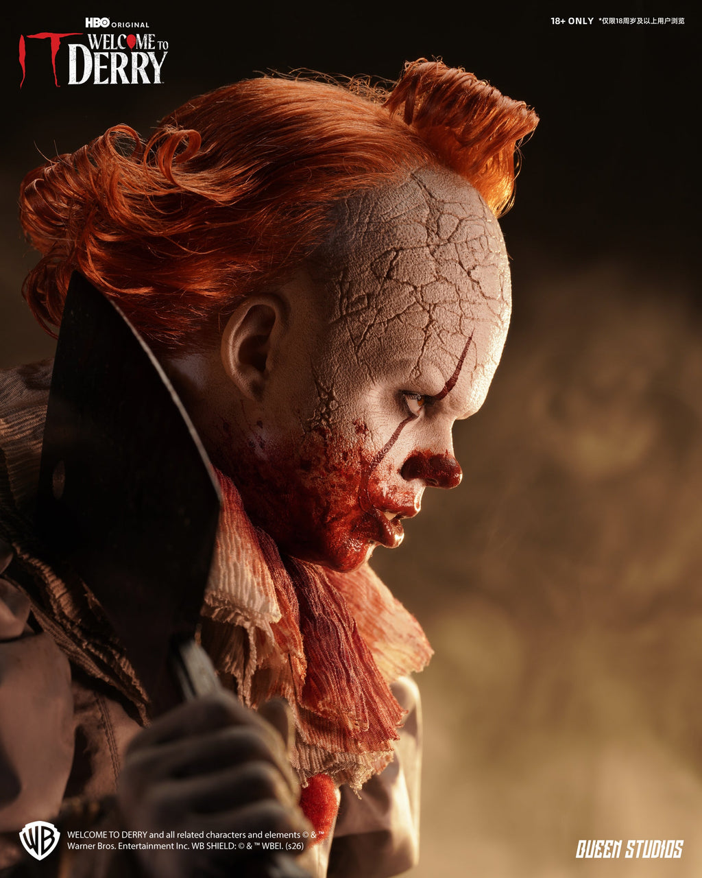 IT Welcome to Derry (Season 1): Pennywise 1/3 Statue Premium Version Set