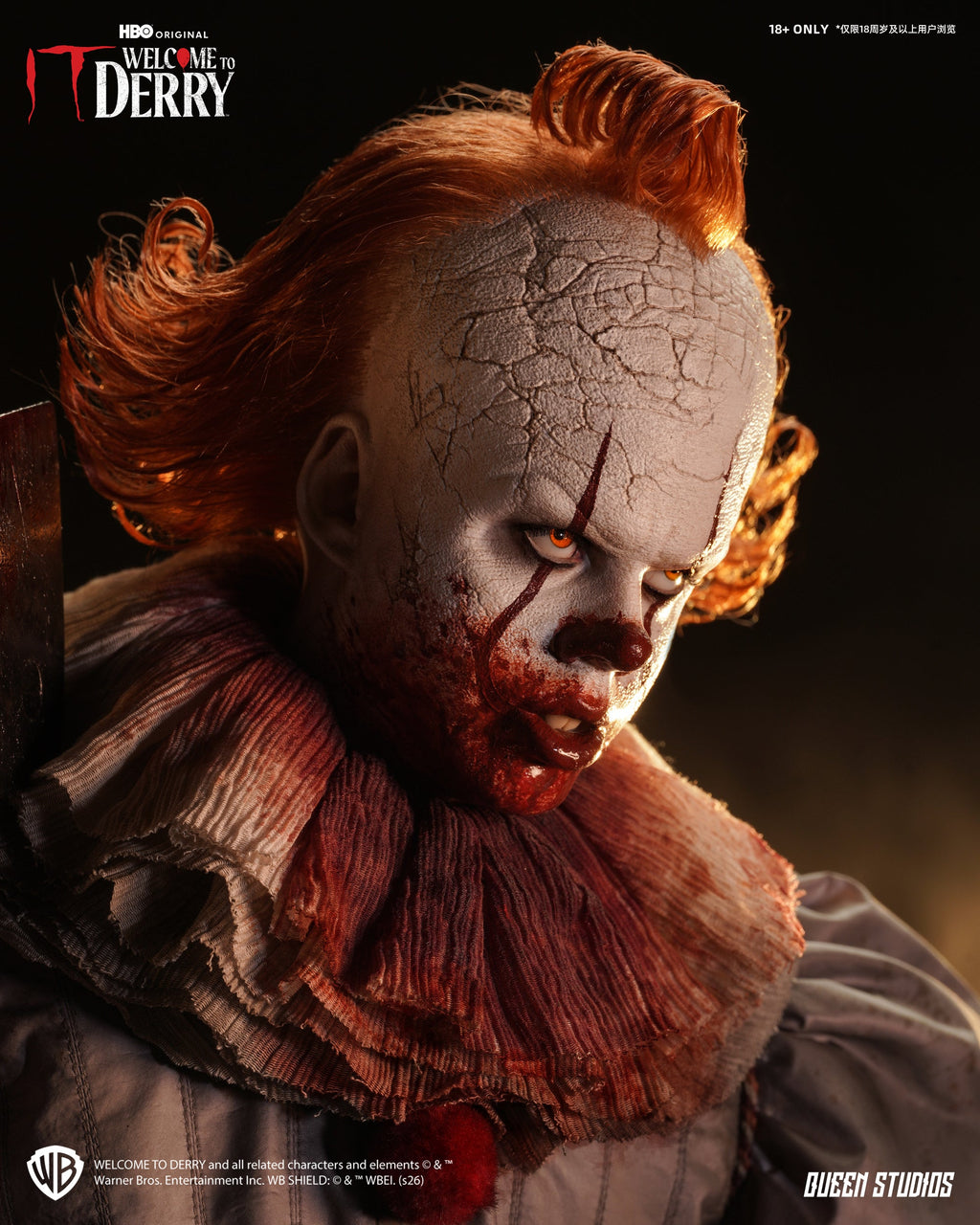 IT Welcome to Derry (Season 1): Pennywise 1/3 Statue Premium Version Set