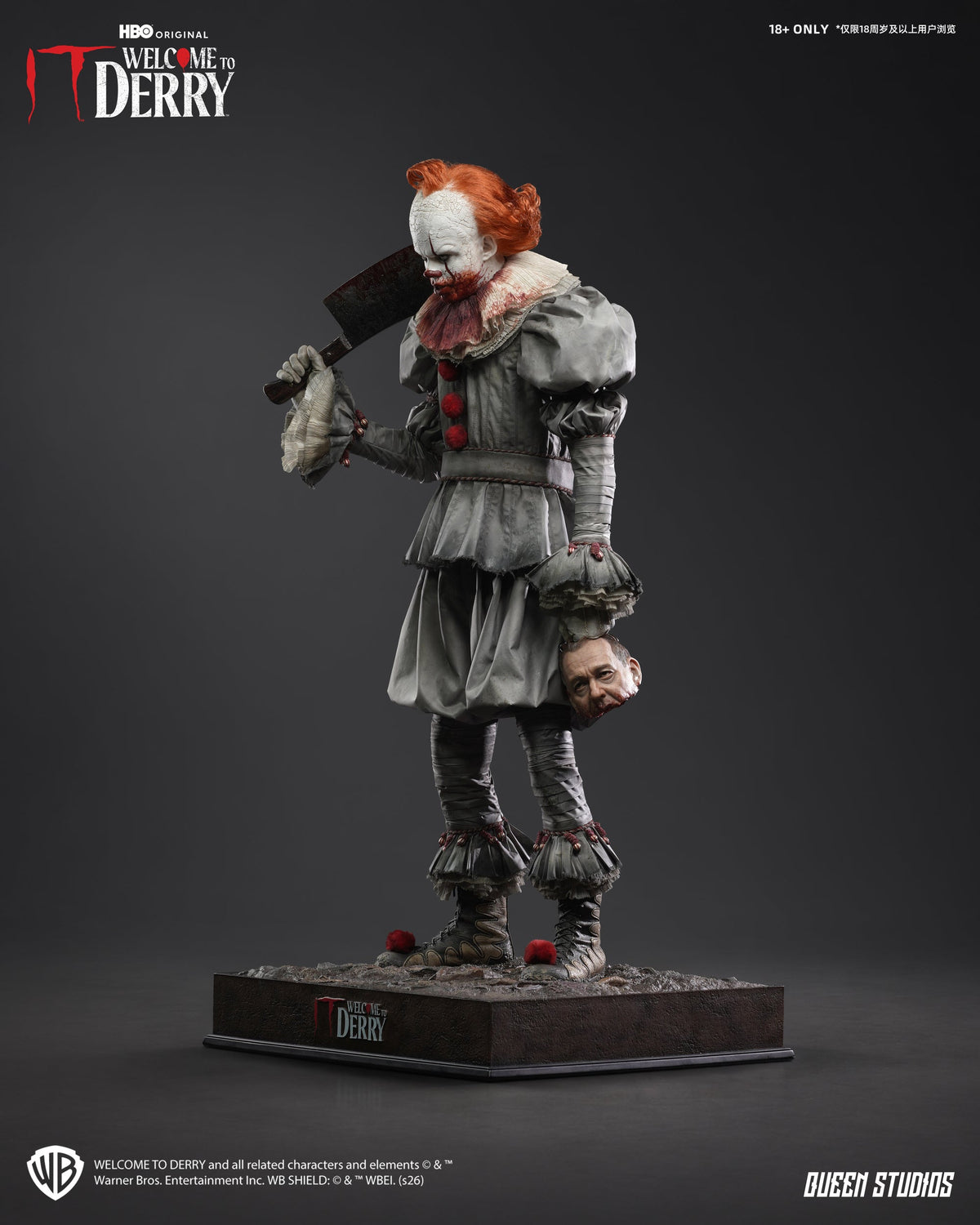 IT Welcome to Derry (Season 1): Pennywise 1/3 Statue Premium Version Set